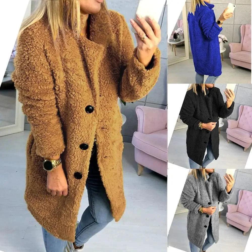 Mid-length long-sleeved fur coat Elegant Satin Bolero