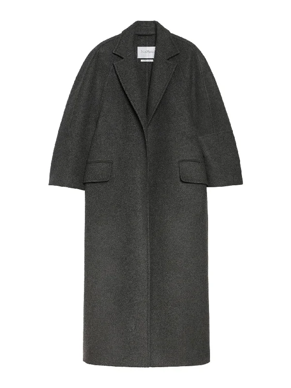Oversized wool and cashmere coat Fur-Trimmed Winter Coat