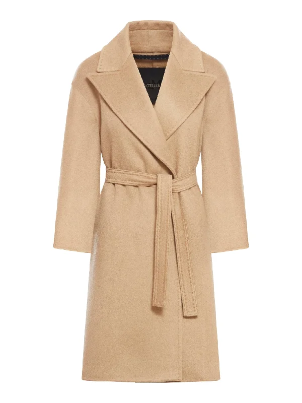 Deconstructed double cashmere coat Softshell Outdoor Jacket