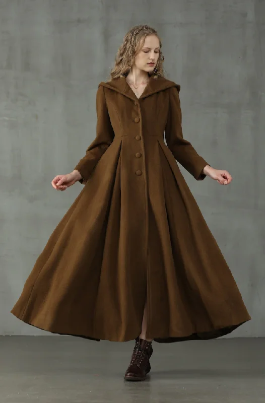 My Fair Lady 26 | Hooded Wool Coat Puffy Insulated Vest