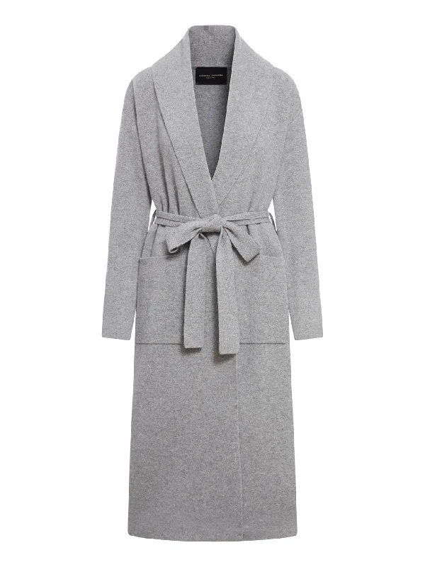 Long coat with belt Fleece Lined Windbreaker