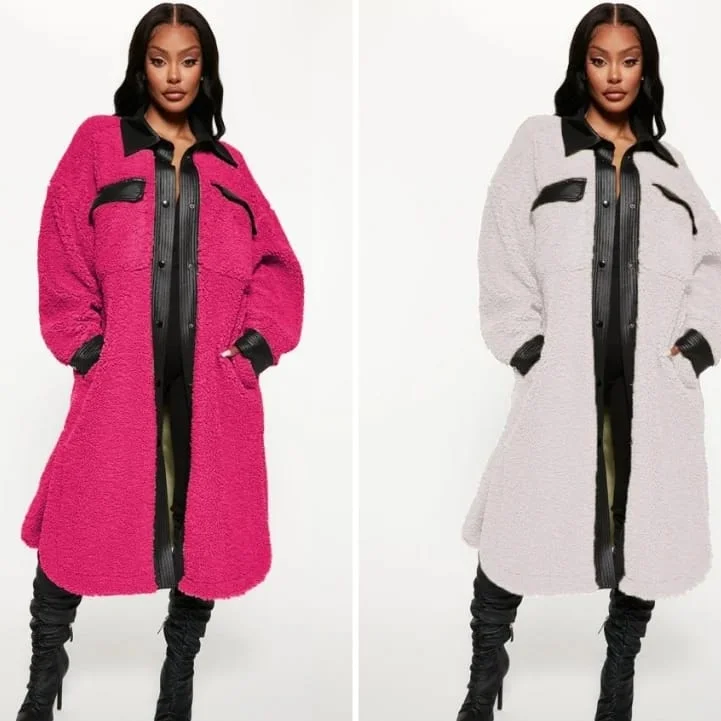 Vintage Woolen Buttoned Coat Polished Tailored Coat