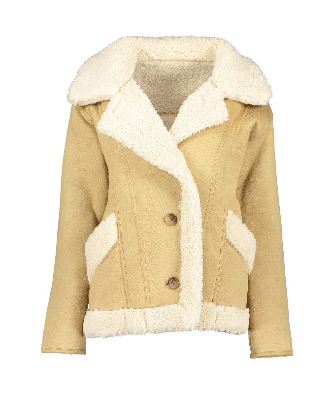 Erik Sherling Reversible Oversize Coat - Brown Ultra-Soft Sherpa Vest