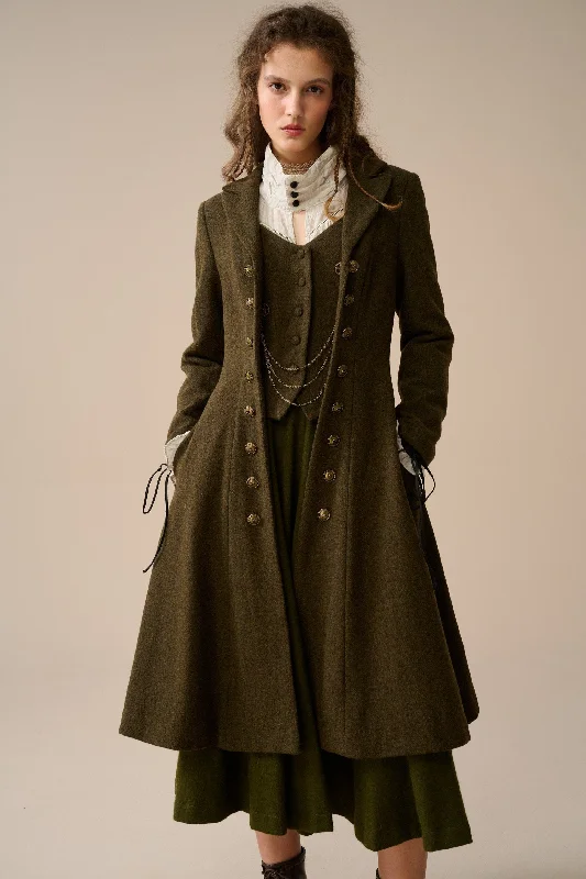 Doreen 15 |Vest-Layered 100% Wool Coat Chic Oversized Blazer