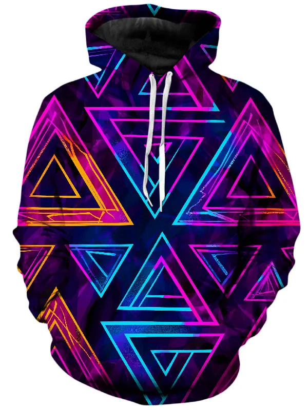 AM Geometric Unisex Hoodie Hoodie with Ribbed Cuffs Snug Fit Comfort