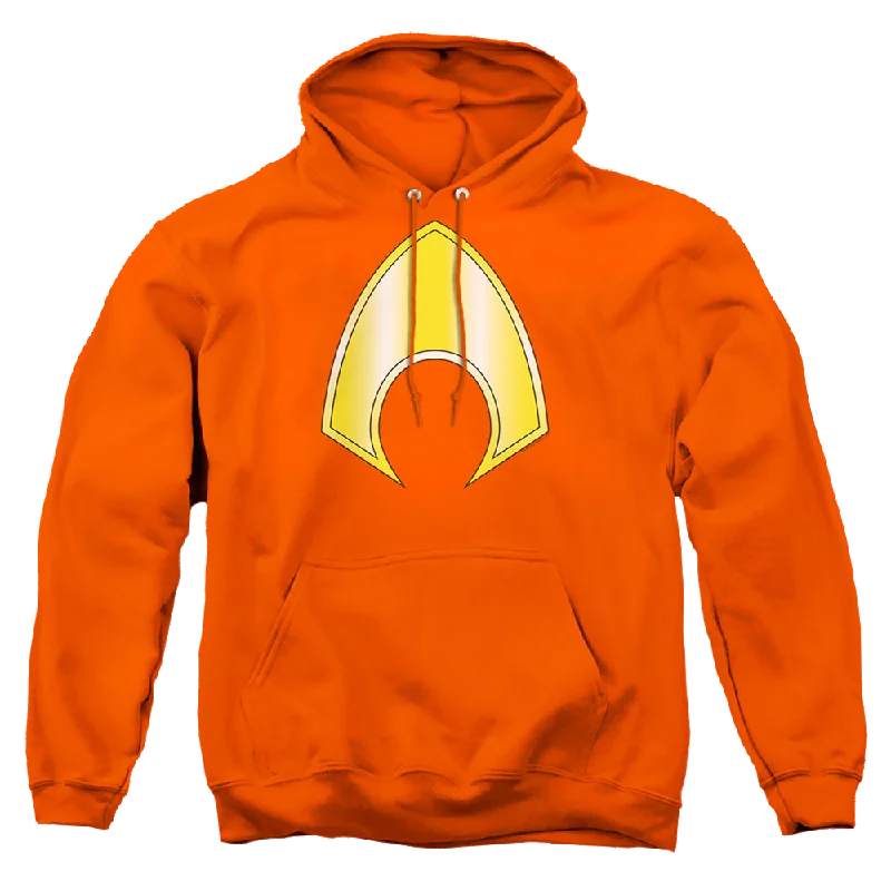 Aquaman Aquaman Logo - Pullover Hoodie Blouson Sleeve Pullover