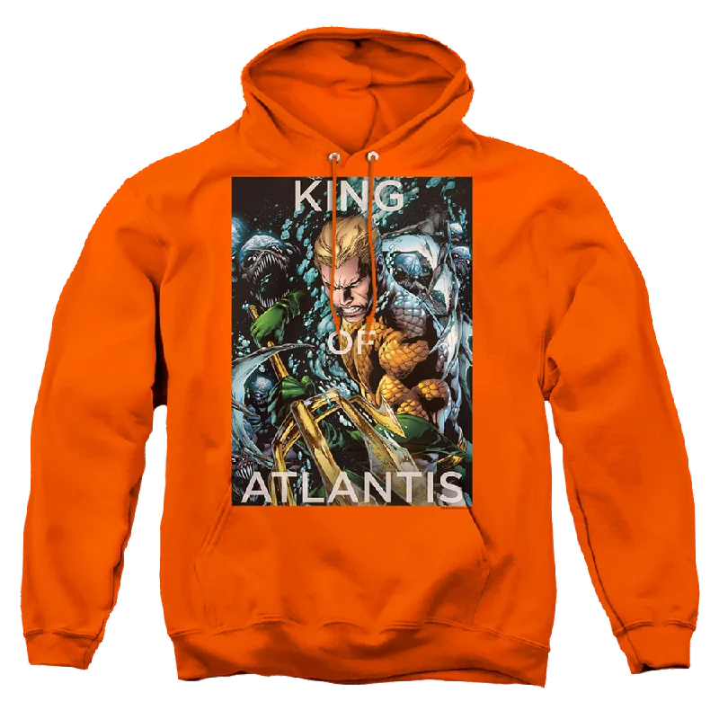 Aquaman King Of Atlantis - Pullover Hoodie Bishop Sleeve Elegant