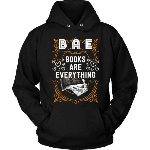 BAE, Books Are Everything Hoodie Hoodie with Tie-Dye Psychedelic Retro