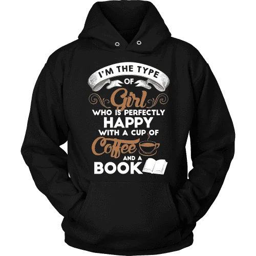 Books and Coffee Hoodie Hoodie with Rhinestones Sparkly Elegant