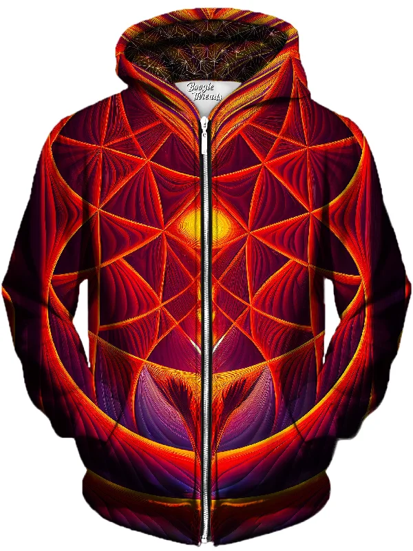 Canvas Of Battle Unisex Zip-Up Hoodie Hoodie with Cuffed Sleeves Snug Secure