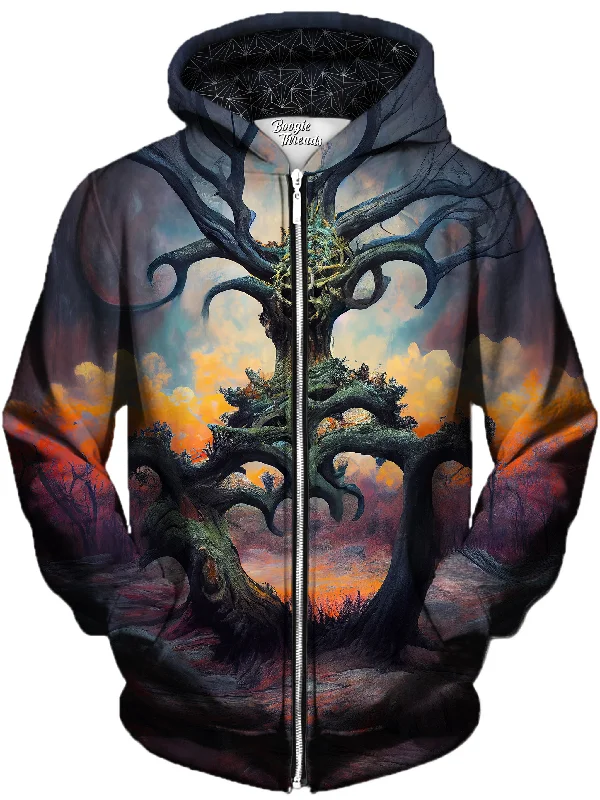 Celebrated Throne Unisex Zip-Up Hoodie Hoodie with Magnetic Closure Innovative Modern