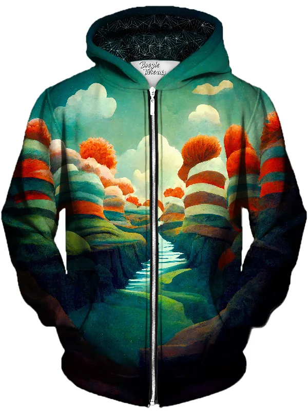 Celebration Unisex Zip-Up Hoodie Hoodie with Tied Waist Feminine Flattering