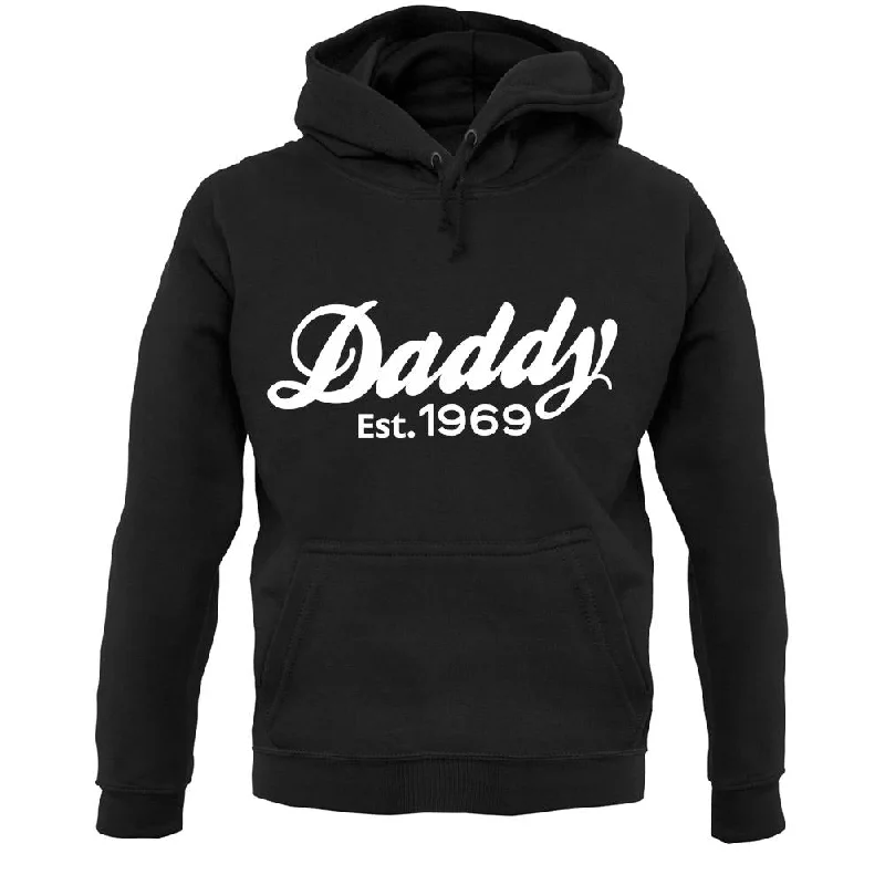 Daddy Est. 1969 Unisex Hoodie Hoodie with Half-Zip Sporty Casual