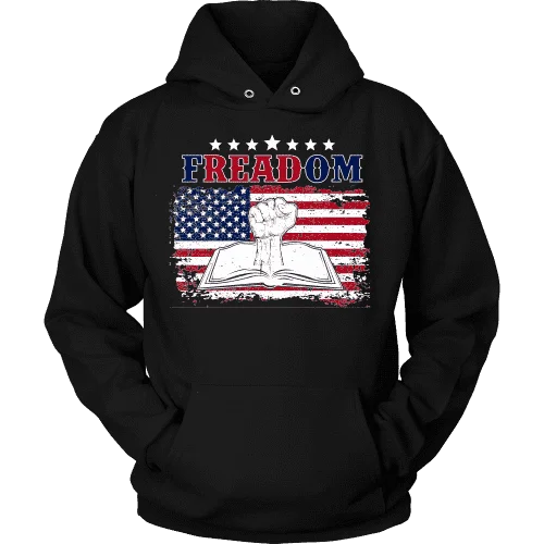 Freadom Hoodie Hoodie with Monochrome Minimalist Simple