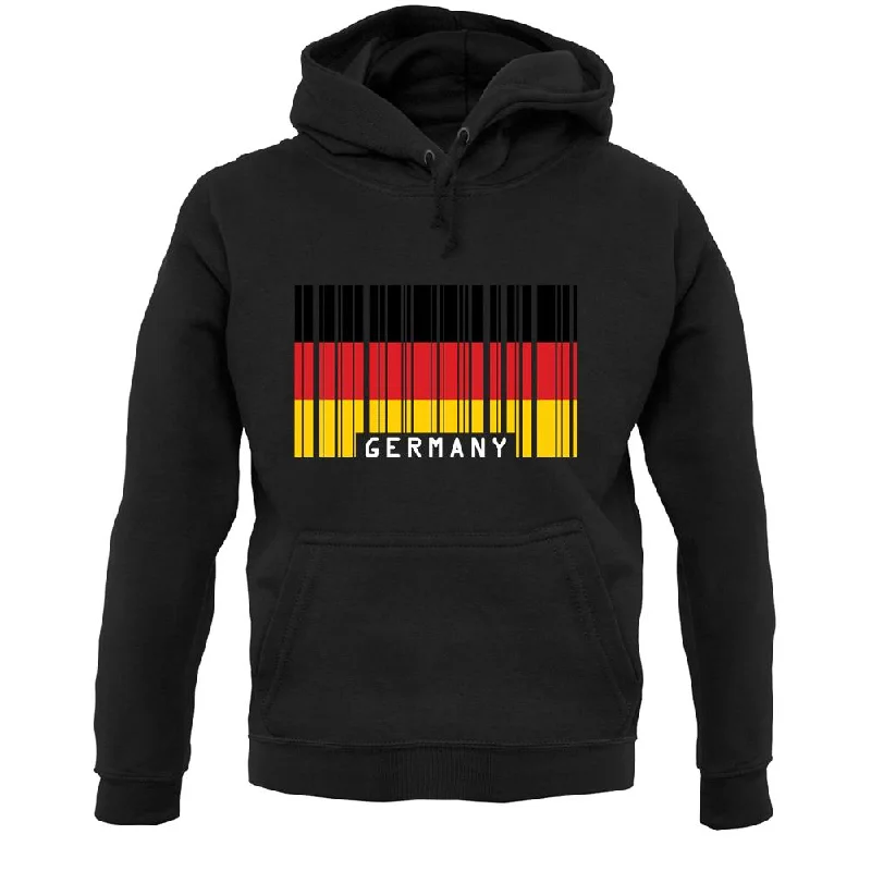 Germany Barcode Style Flag Unisex Hoodie Hoodie with Lace Feminine Delicate