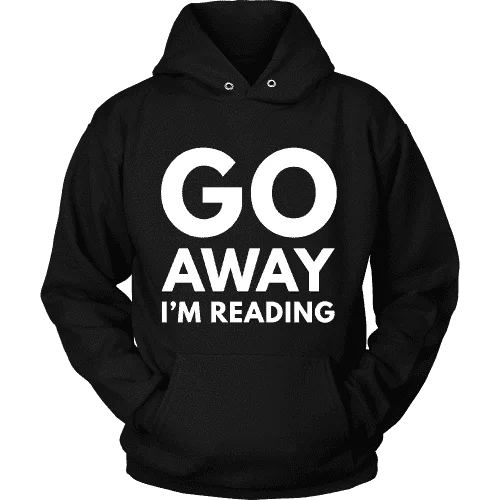 Go away I'm reading Hoodie Hoodie with Fur Luxurious Winter