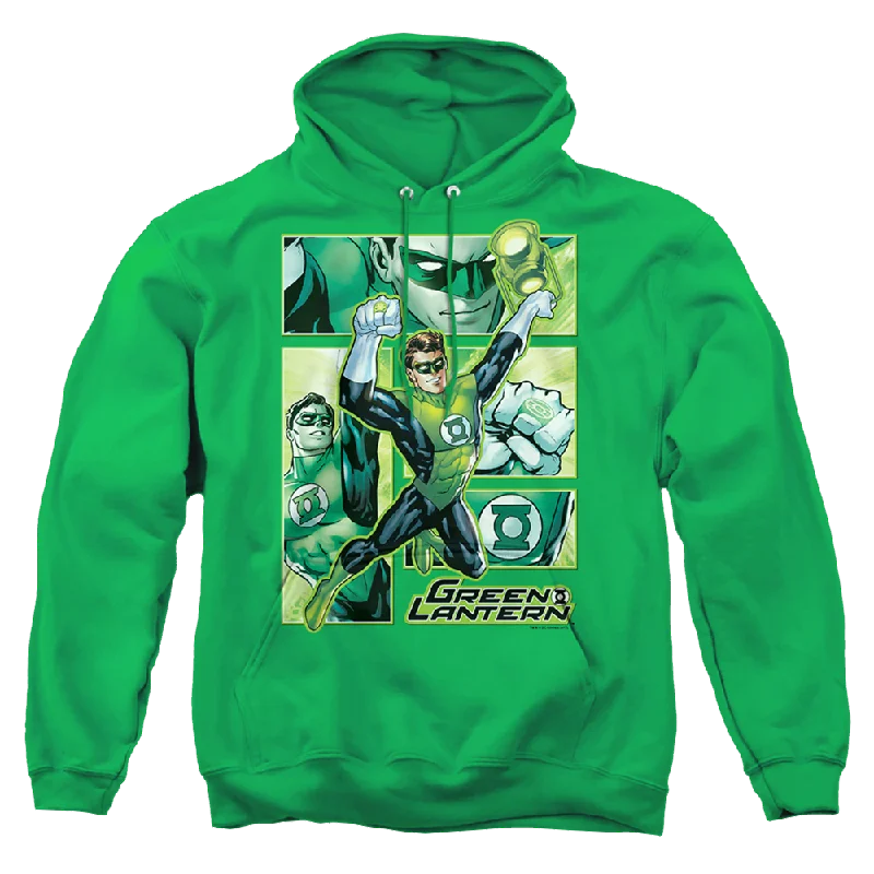 Green Lantern Green Lantern Panels - Pullover Hoodie One Shoulder Top