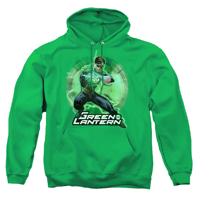 Green Lantern Spin - Pullover Hoodie Asymmetrical Hem Sweater