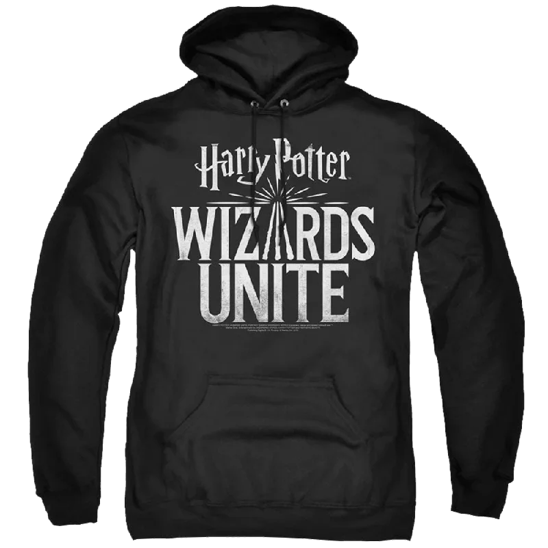 Harry Potter Wizards Unite Logo - Pullover Hoodie Over Sleeve Pullover
