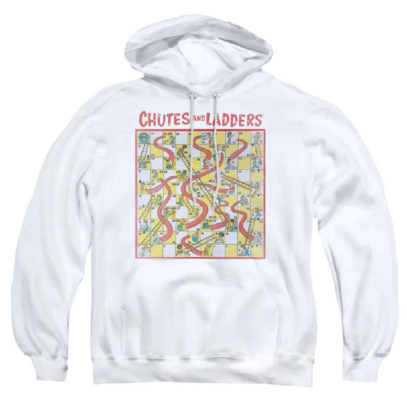 Chutes and Ladders 79 Game Board - Pullover Hoodie Keyhole Neck Pullover