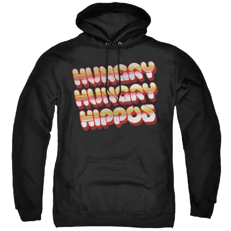 Hungry Hungry Hippos Vintage Logo - Pullover Hoodie High Neck Pullover