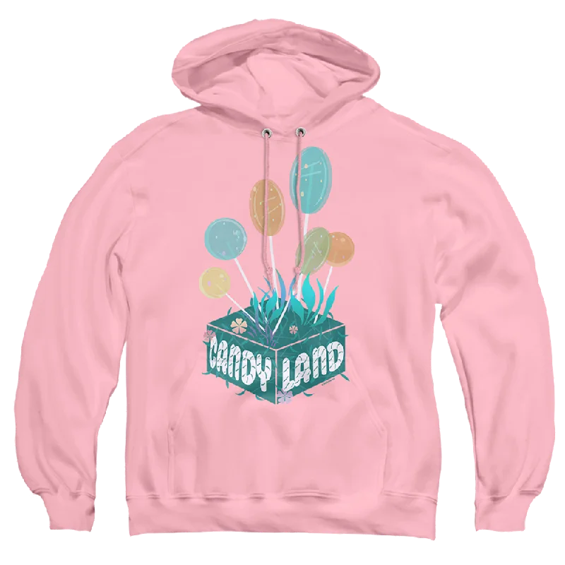 Candy Land Lollipop Block - Pullover Hoodie Scalloped Neck Pullover