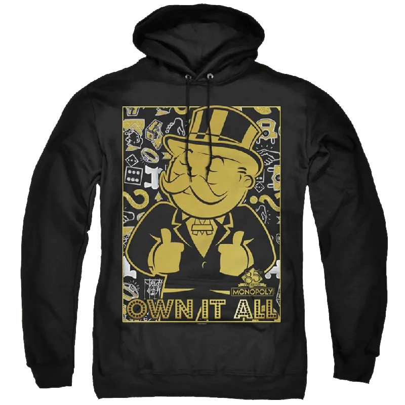 Monopoly Own It All - Pullover Hoodie Ribbed Crew Neck