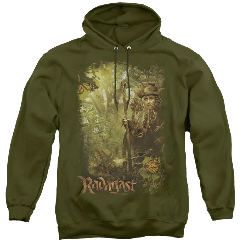 Hobbit Movie Trilogy, The In The Woods - Pullover Hoodie Spaghetti Sleeve Top