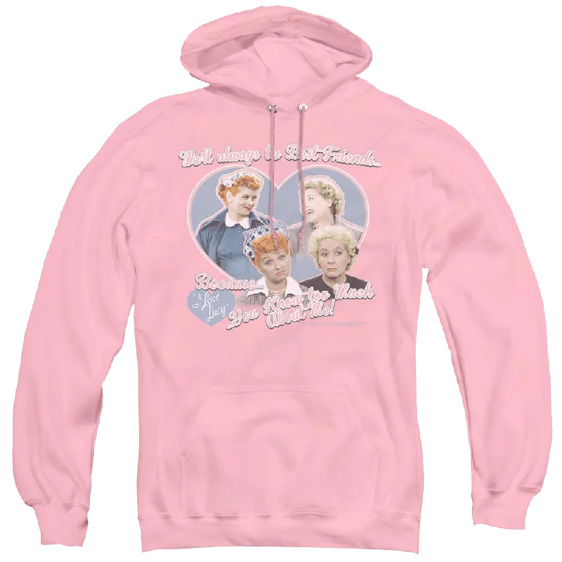 I Love Lucy Always Best Friends - Pullover Hoodie Surplice Neck Pullover