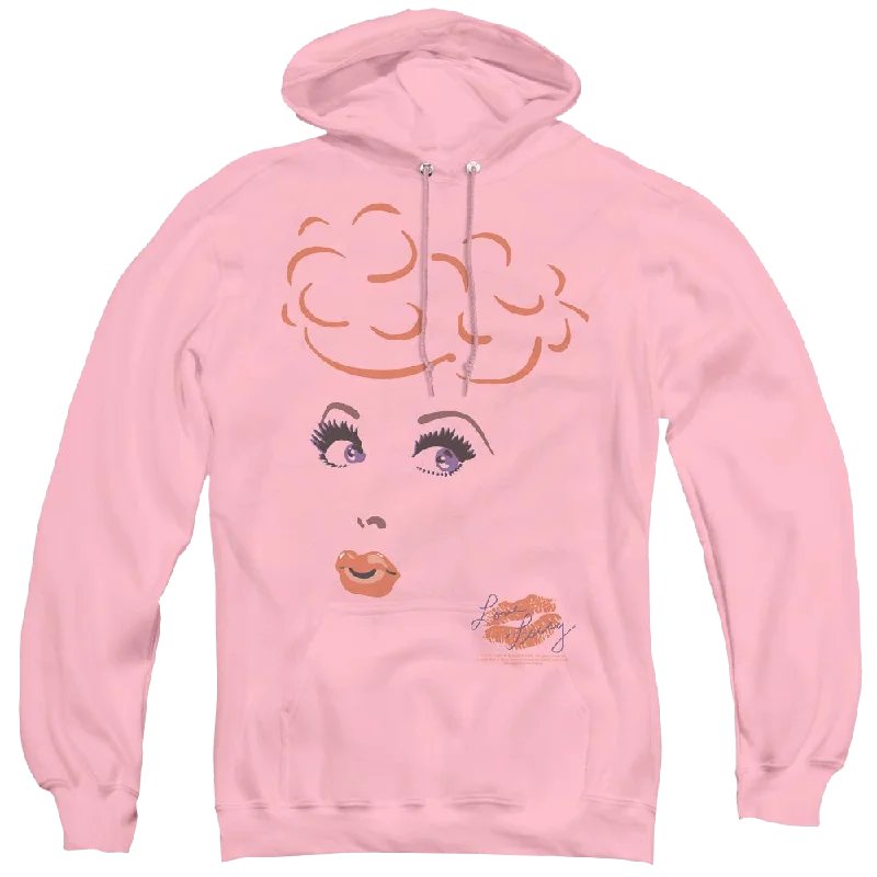 I Love Lucy Eyelashes - Pullover Hoodie Angora Wool Cozy