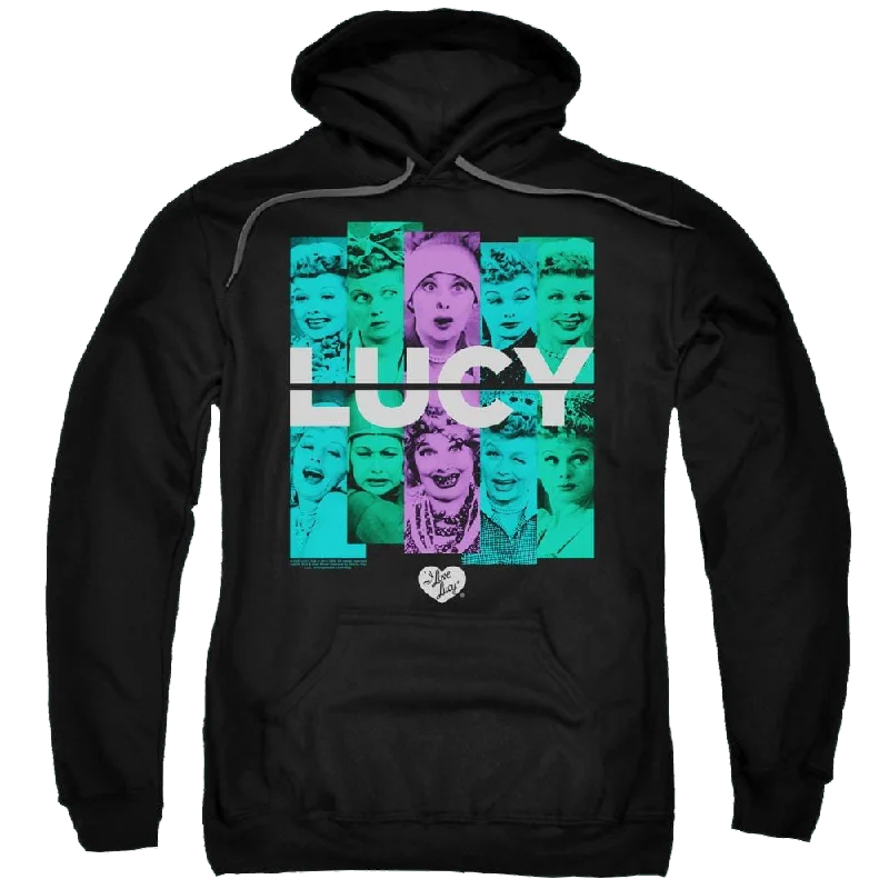 I Love Lucy Shades Of Lucy - Pullover Hoodie Lapel Neck Sweater