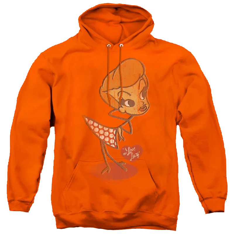 I Love Lucy Vintage Doll - Pullover Hoodie Thick Cable Knit