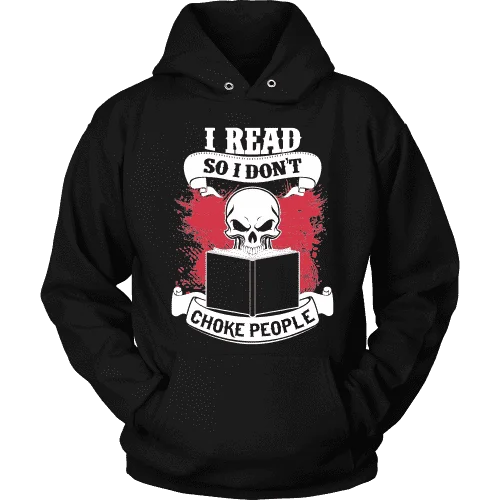 I read so i dont choke people Hoodie Hoodie with Front Slit Layering Stylish