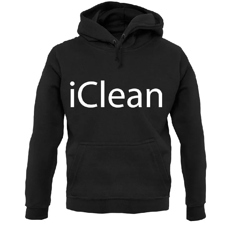Iclean Unisex Hoodie Hoodie with Back Slit Movement Comfort