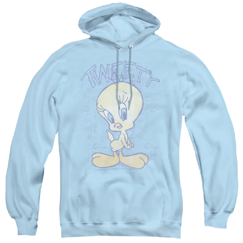 Looney Tunes Tweety Fade - Pullover Hoodie Keyhole Neck Pullover