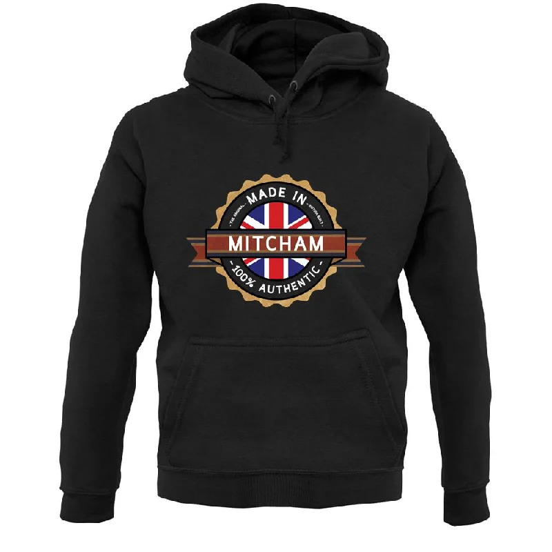 Made In Mitcham 100% Authentic Unisex Hoodie Hoodie with Neon Bright Vibrant