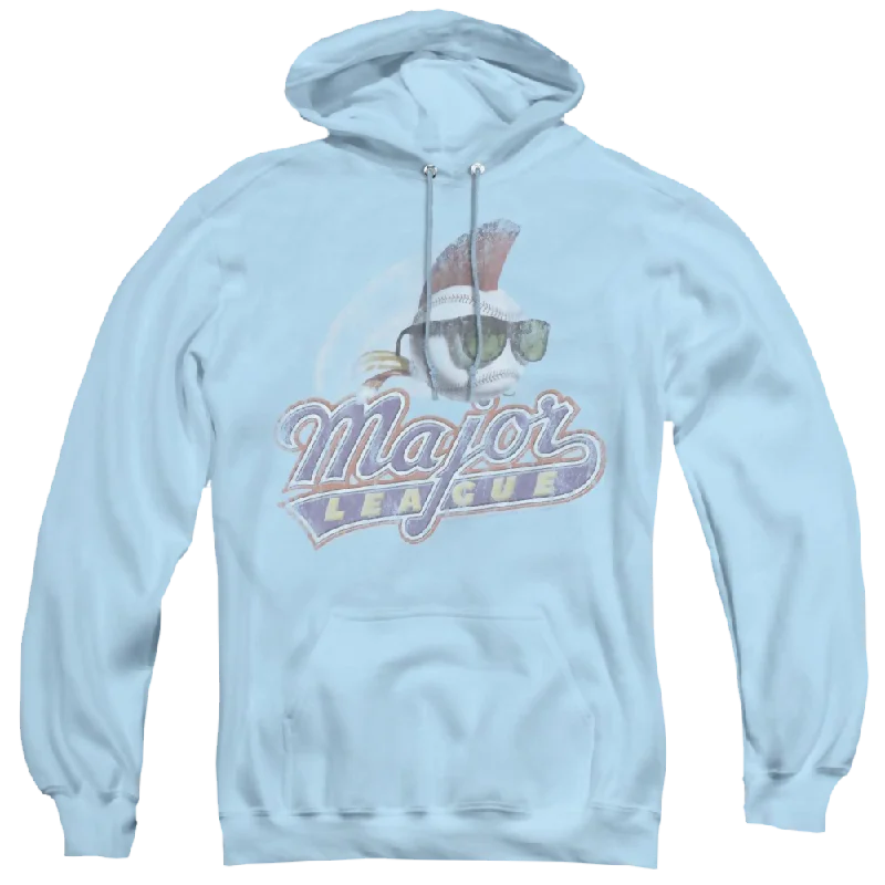 Major League Distressed Logo - Pullover Hoodie Cable Knit Chunky