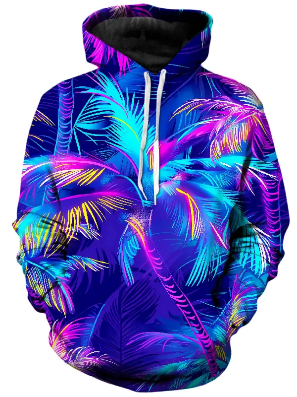Midnight Paradise Unisex Hoodie Hoodie with Color Block Contrast Stylish