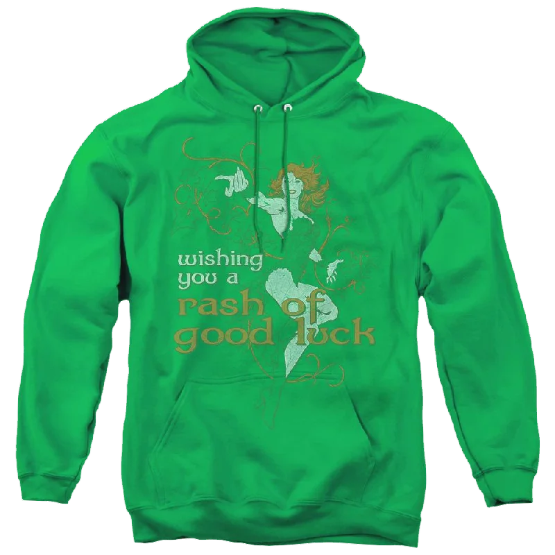 More Dc Characters Rash Of Good Luck - Pullover Hoodie Faux Fur Trim