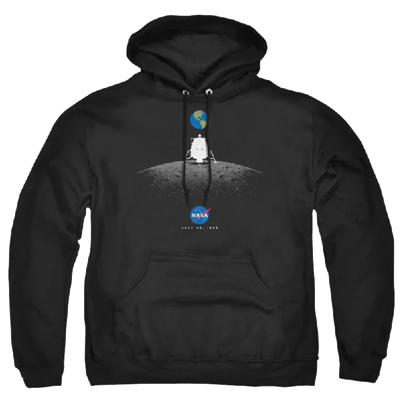 Nasa Moon Landing Simple - Pullover Hoodie Zipper Front Cardigan