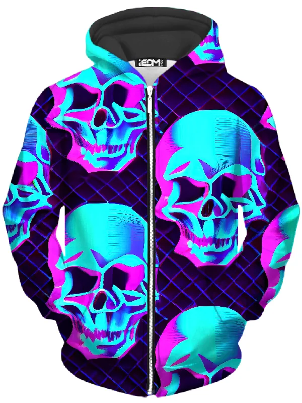Night Trek Unisex Zip-Up Hoodie Hoodie Crop Top Short Trendy