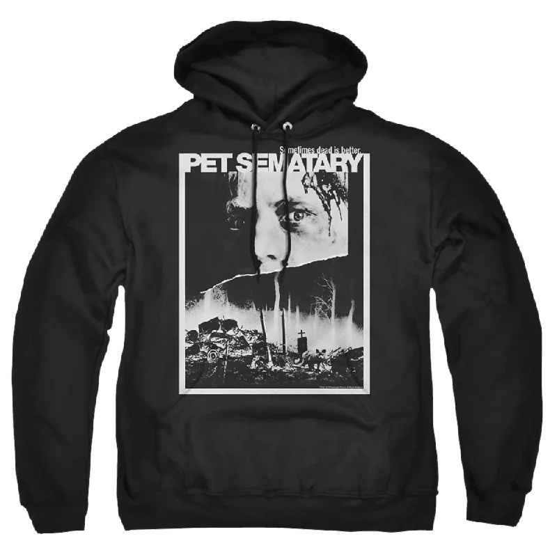 Pet Sematary Poster Art - Pullover Hoodie Sabrina Neck Pullover