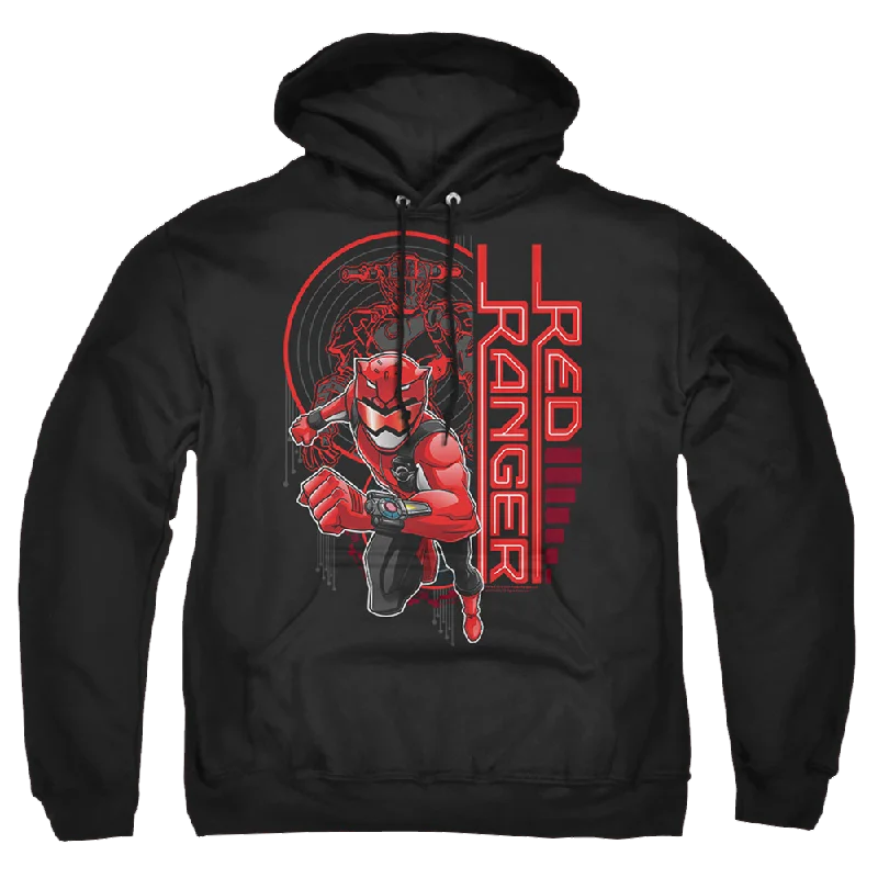 Power Rangers Red Ranger - Pullover Hoodie Asymmetrical Neck Pullover