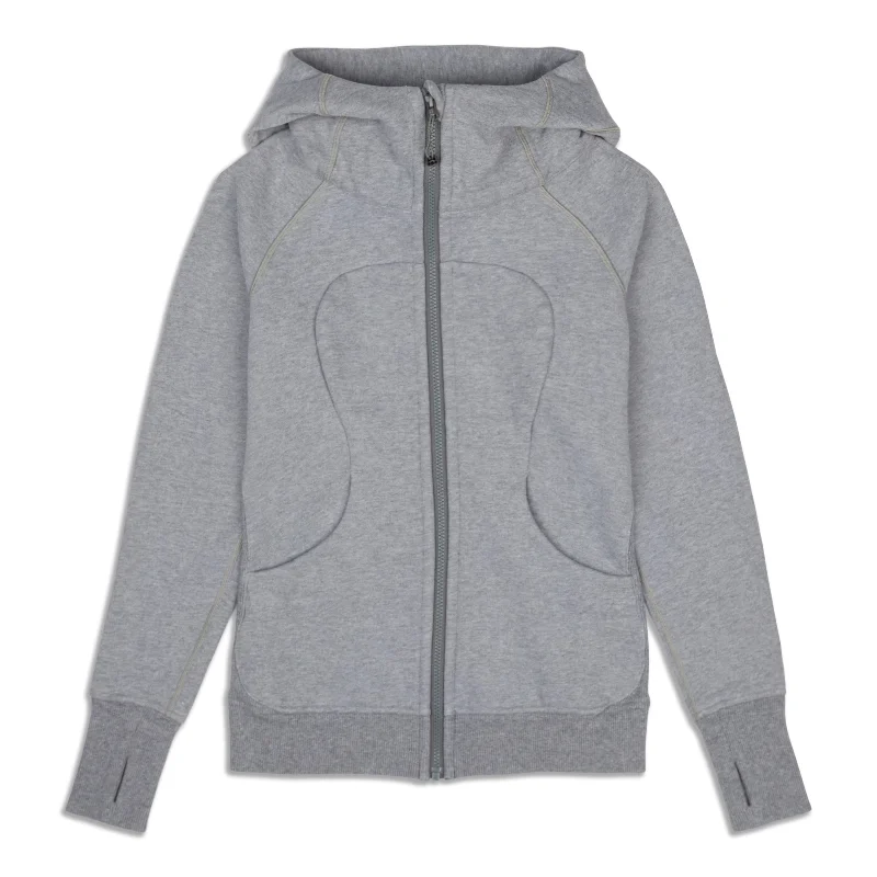 Scuba Hoodie - Resale Hoodie with High-Low Hem Asymmetrical Trendy
