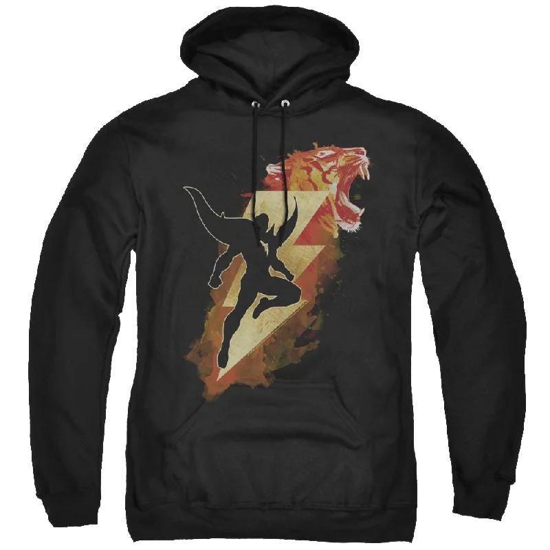 Shazam Movie Tiger Bolt - Pullover Hoodie Lantern Sleeve Elegant