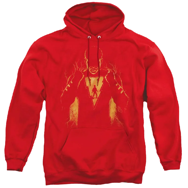 Shazam Movie Whats Inside - Pullover Hoodie Flutter Sleeve Feminine