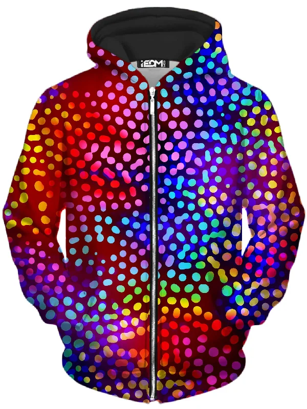 Solar Dots Unisex Zip-Up Hoodie Hoodie Sweatshirt Pullover