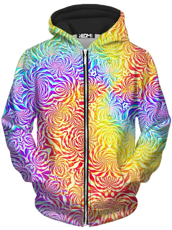 Sunrays Unisex Zip-Up Hoodie Hoodie with Double Zipper Versatile Adjustable