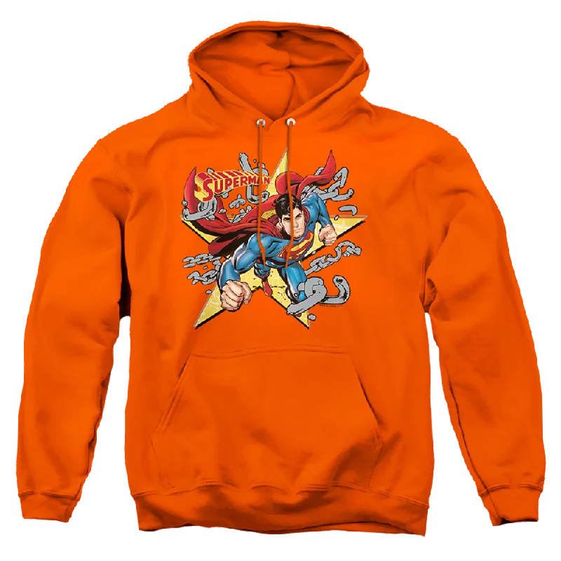 Superman Stars And Chains - Pullover Hoodie Zipper Front Cardigan