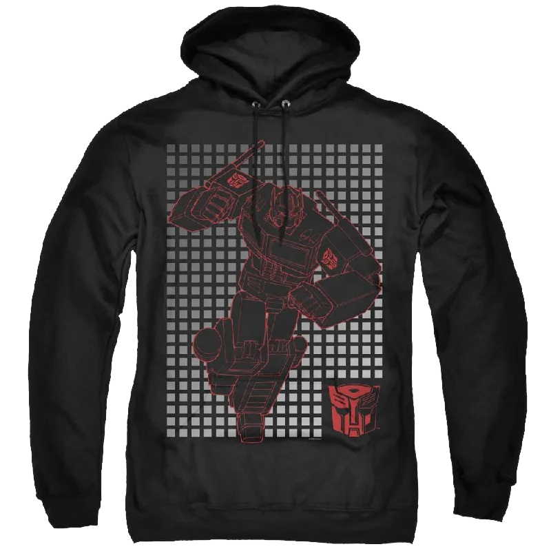 Transformers Optimus Grid - Pullover Hoodie Thick Cable Knit